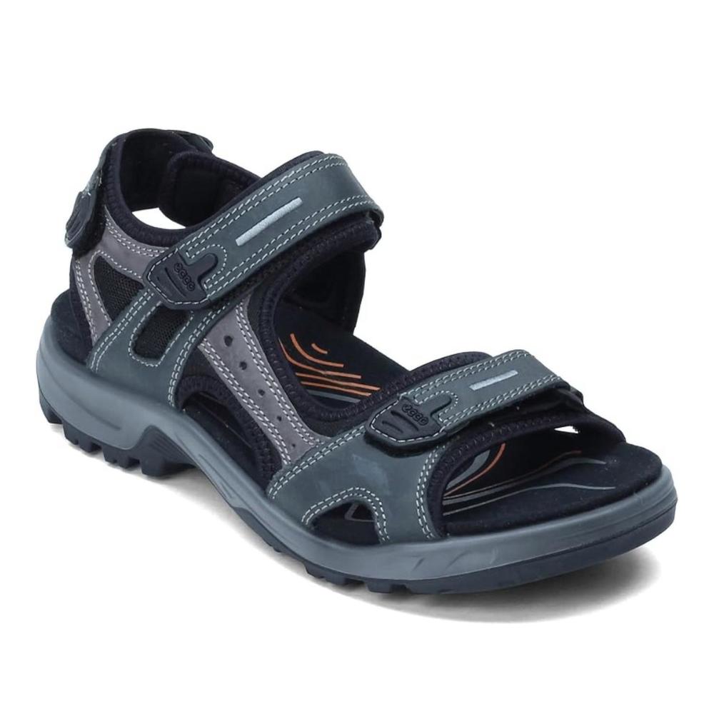 NEW ECCO men's yucatan sport sandal in gray